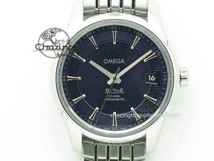 0413 Sustainable Planet Ocean Master Chronometer Chrono SS OM 1:1 Best Edition Black Dial On SS Bracelet A 8179